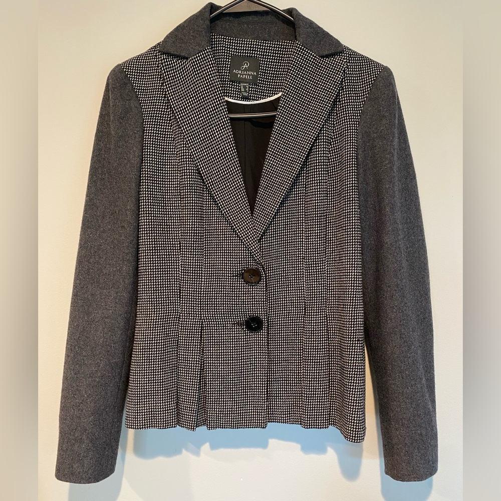 Adrianna Papell - Two Button Peplum Blazer